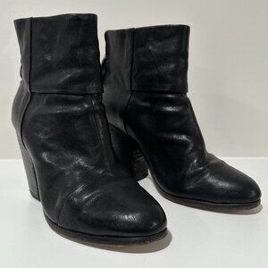 Rag & Bone Women's Newbury Black Leather Boot Size 38 / 8